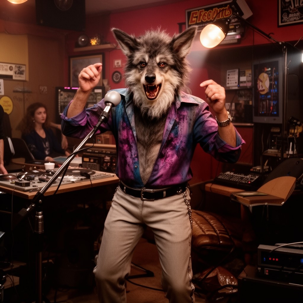 AI-generated illustration of Wolfman Jack