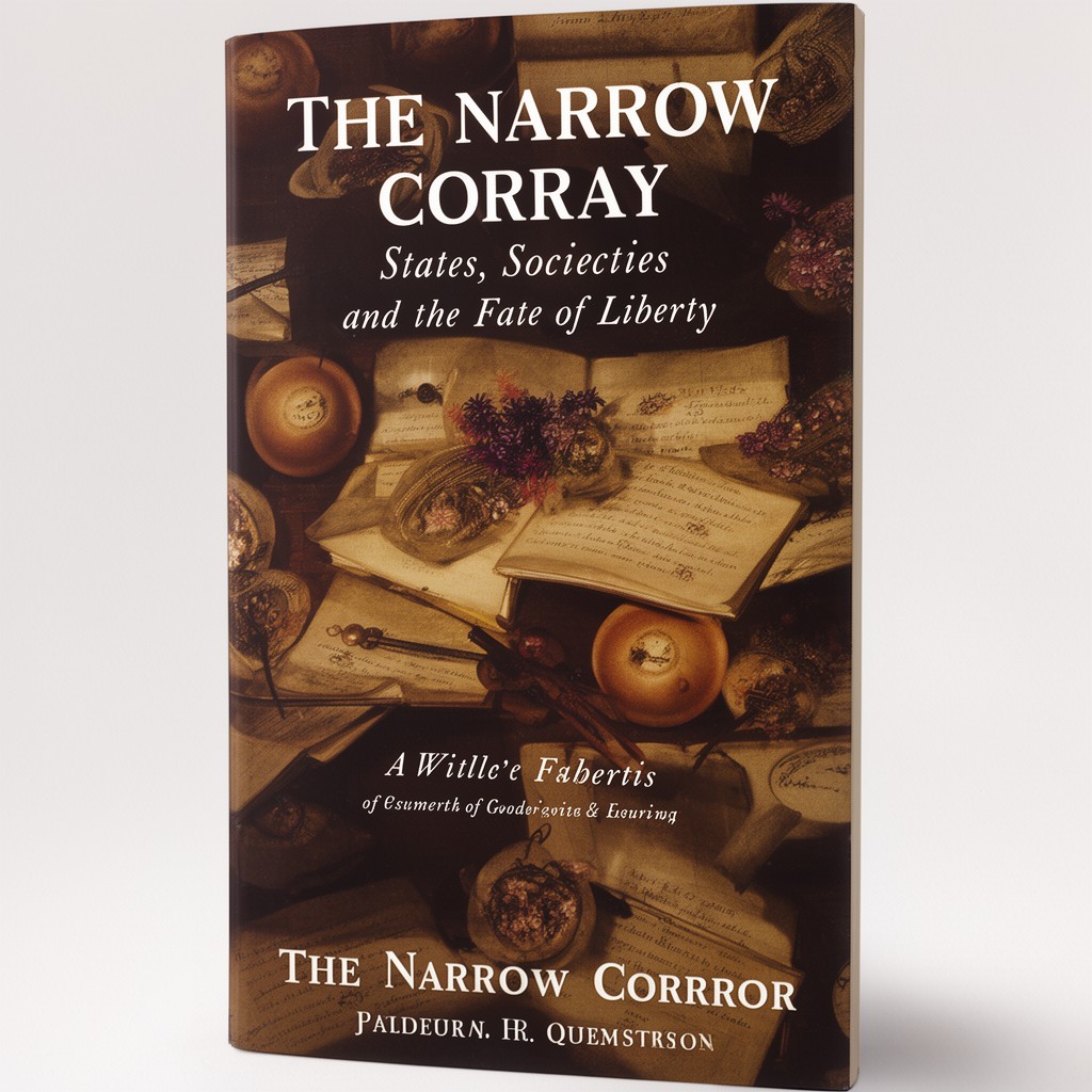 AI-generated illustration of The Narrow Corridor: States, Societies, and the Fate of Liberty