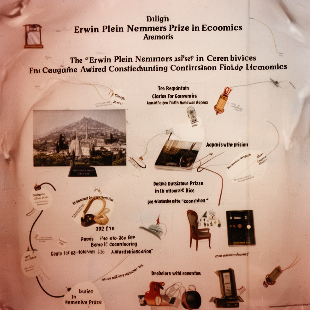 AI-generated illustration of Erwin Plein Nemmers Prize in Economics