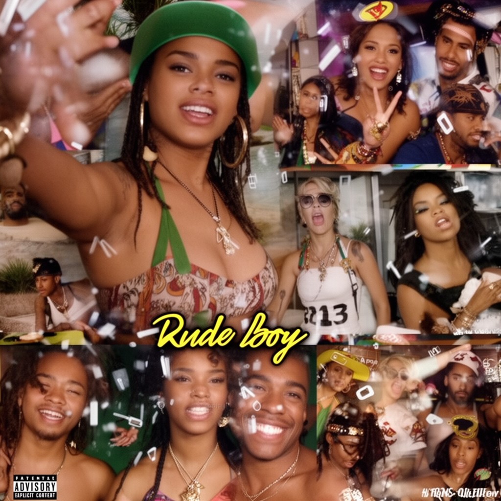AI-generated illustration of Rude Boy