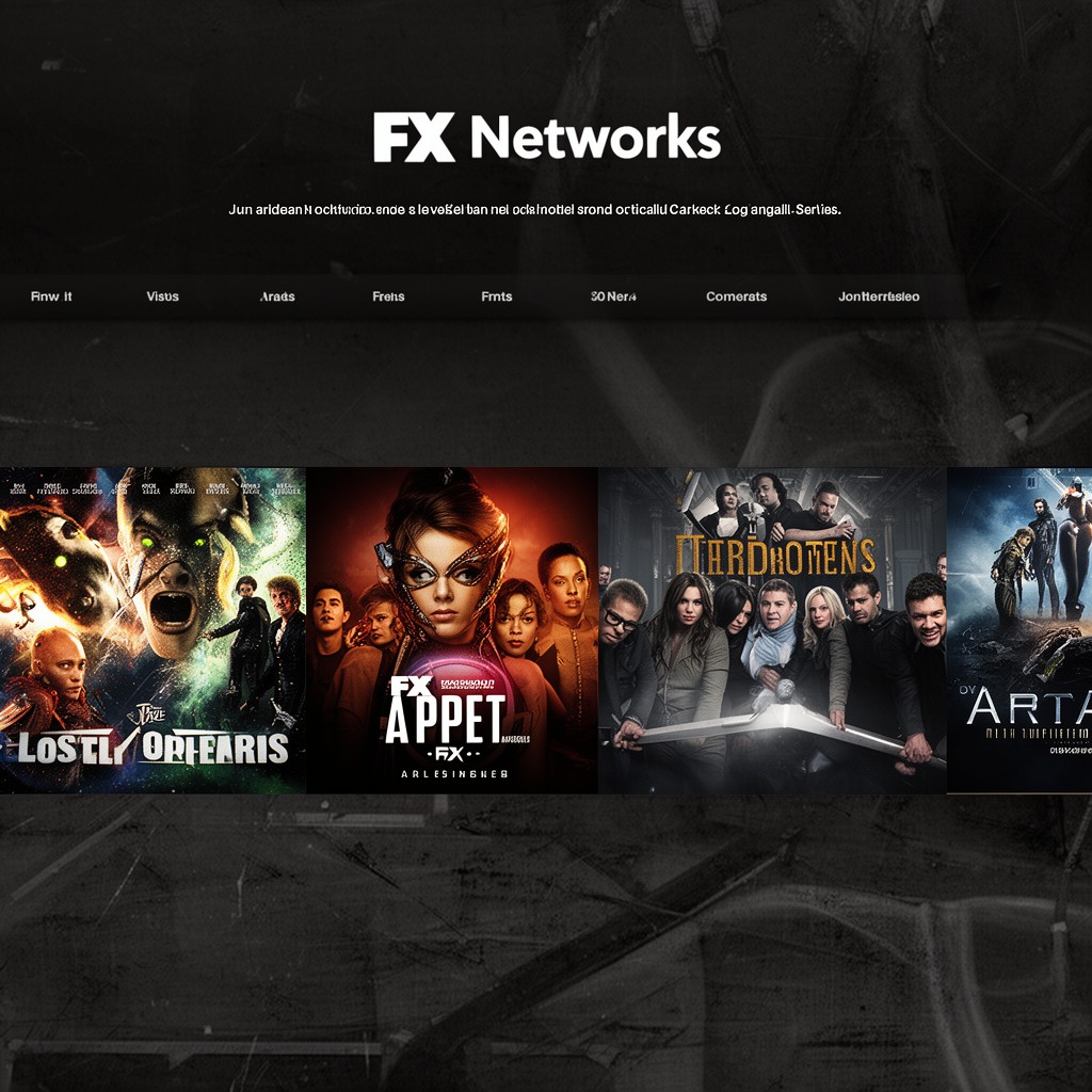 AI-generated illustration of FX Networks