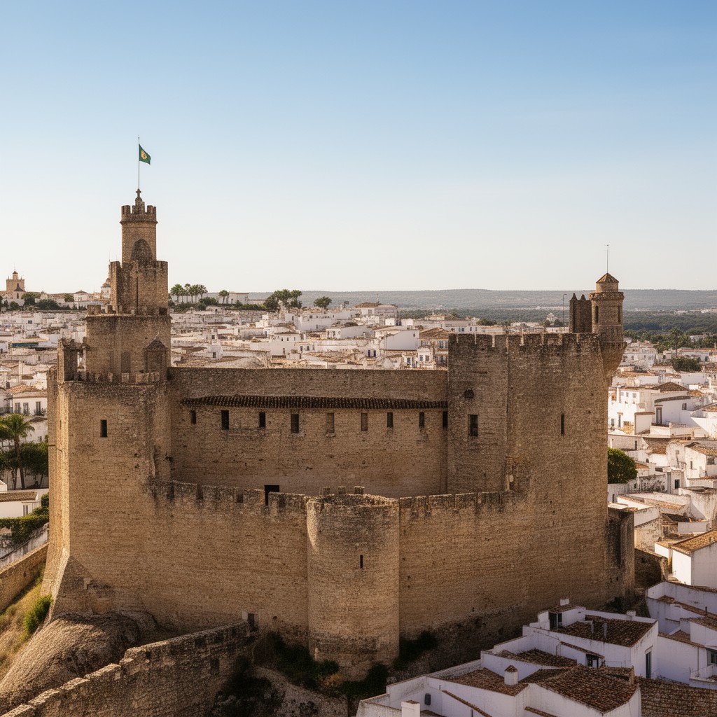 AI-generated illustration of Castelo de Tavira