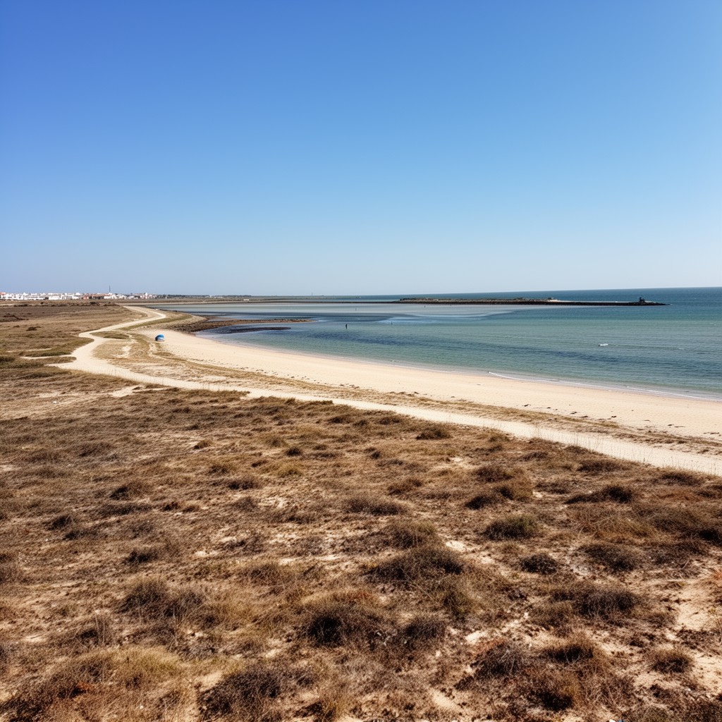 AI-generated illustration of Praia da Terra Estreita