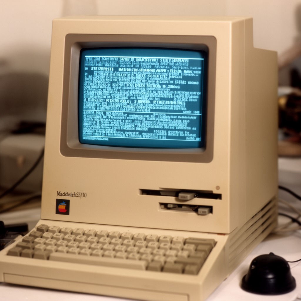 AI-generated illustration of Macintosh SE/30
