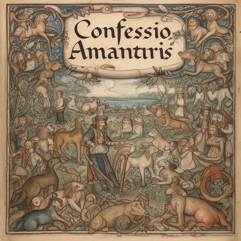AI-generated illustration of Confessio Amantis