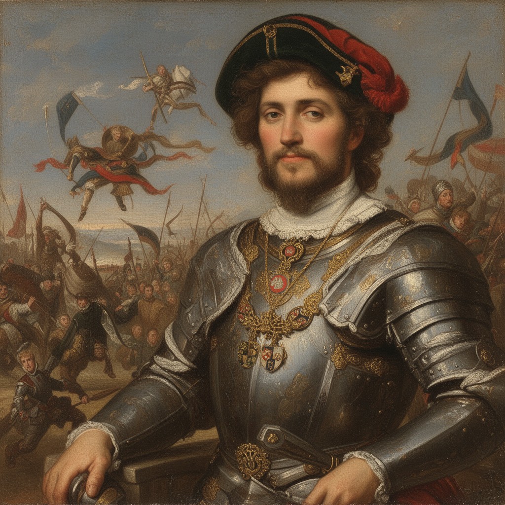 AI-generated illustration of Gonzalo Fernández de Córdoba