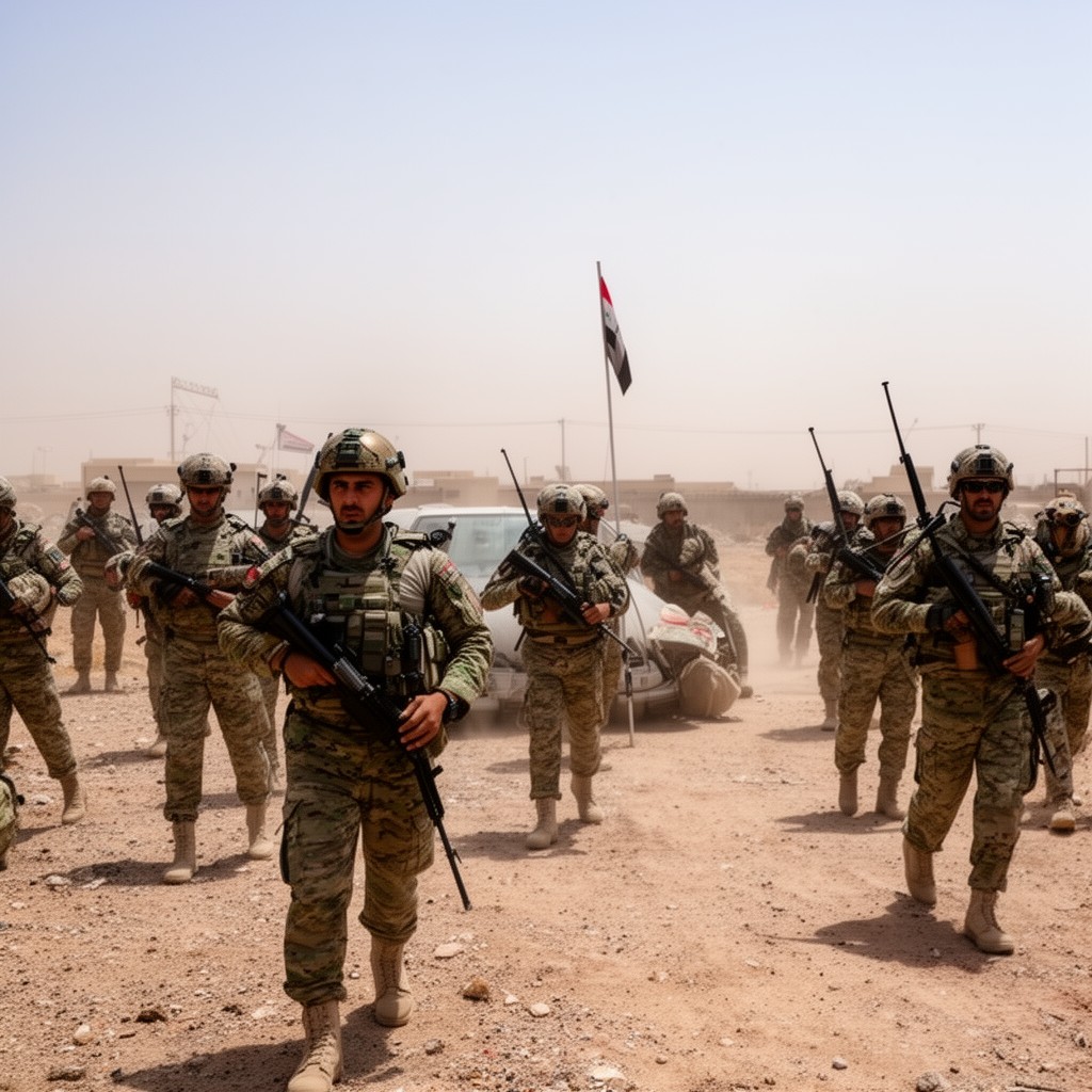AI-generated illustration of Iraqi Army