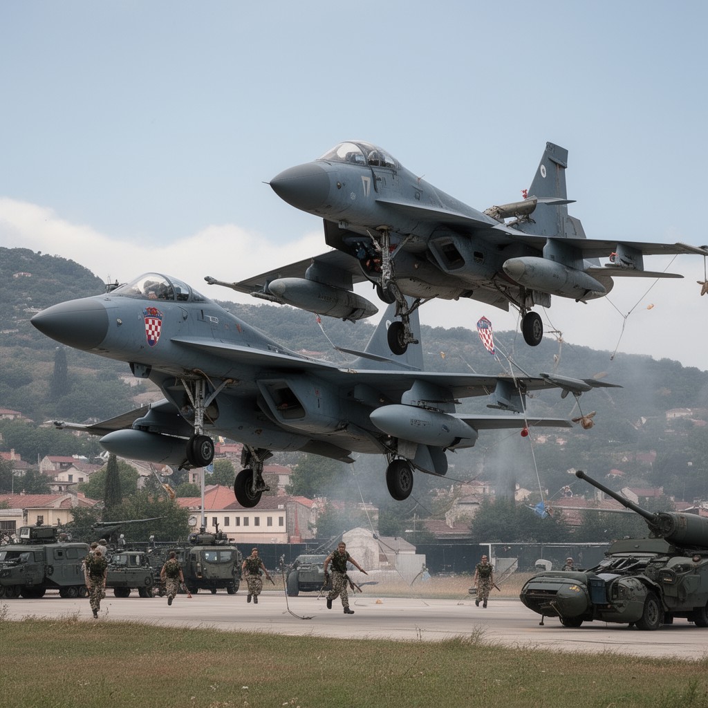 AI-generated illustration of Croatian Air Force