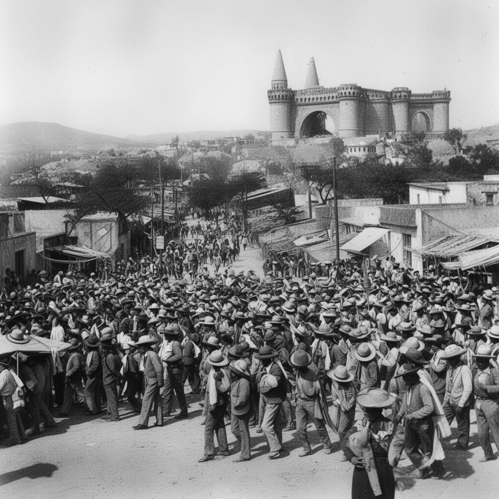 AI-generated illustration of Mexican Revolution