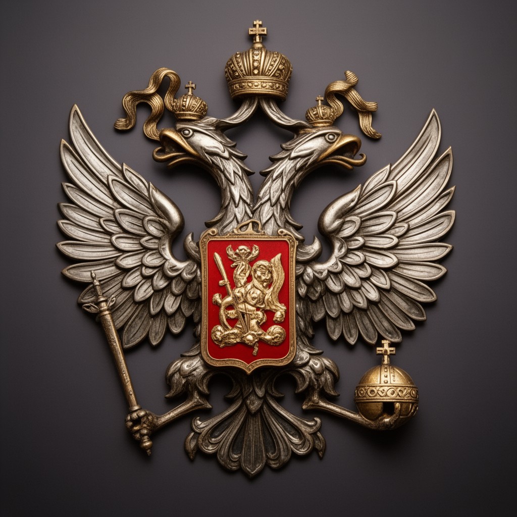 AI-generated illustration of Imperial double-headed eagle of Russia