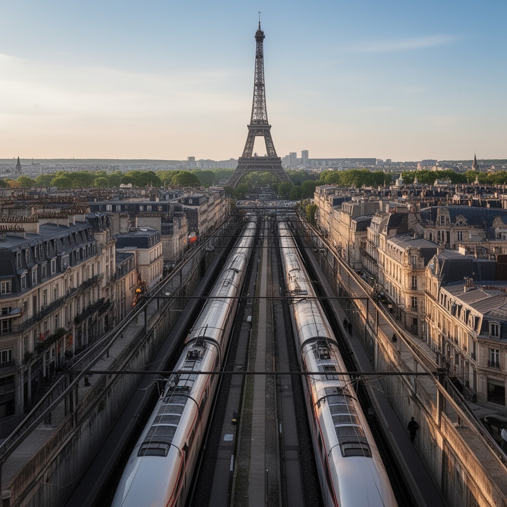 AI-generated illustration of Paris–Lille