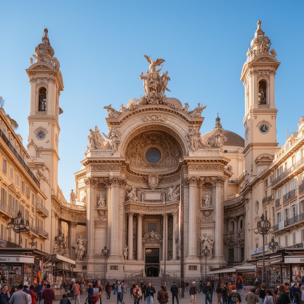AI-generated illustration of Cathédrale Sainte-Réparate de Nice