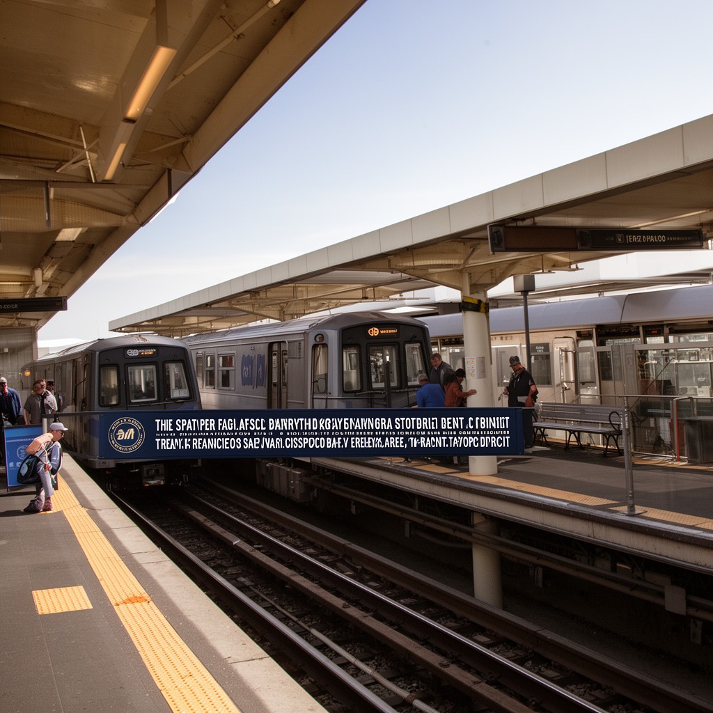 AI-generated illustration of San Francisco Bay Area Rapid Transit District