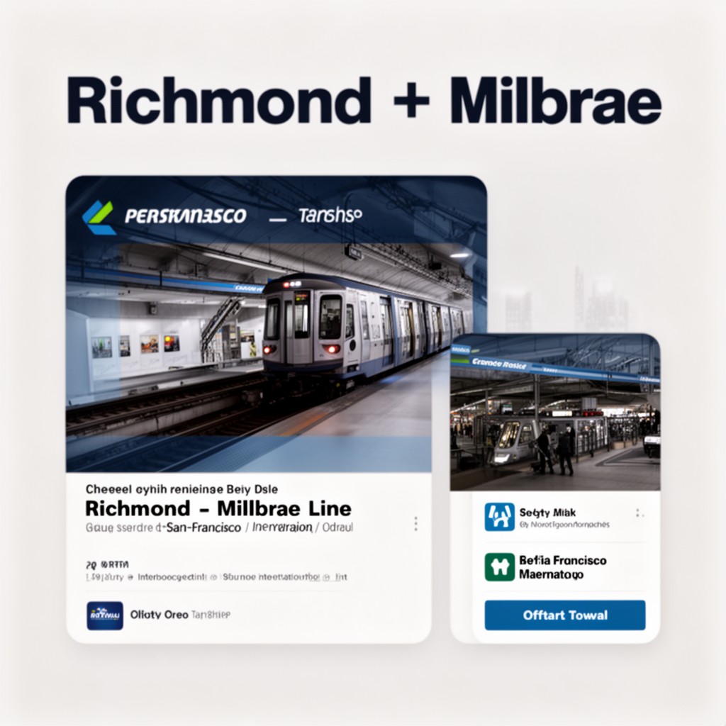 AI-generated illustration of Richmond–Millbrae line
