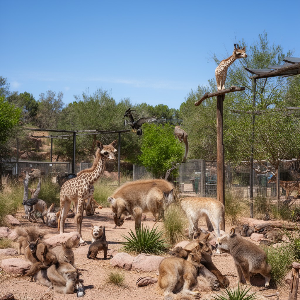 AI-generated illustration of ABQ BioPark Zoo