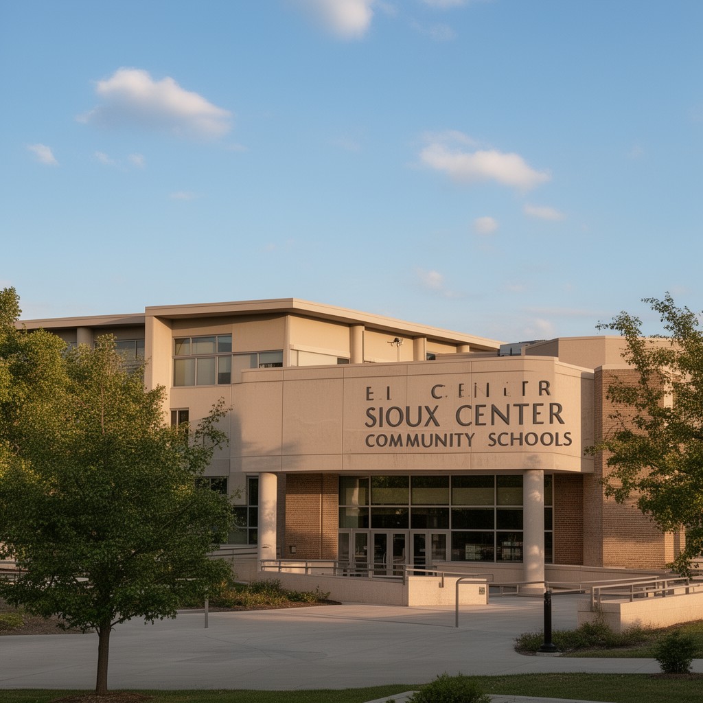 AI-generated illustration of Sioux Center Community Schools