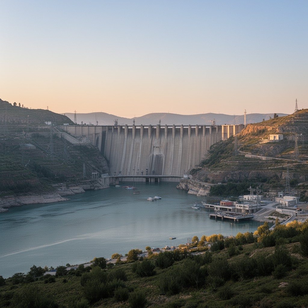 AI-generated illustration of Atatürk Dam