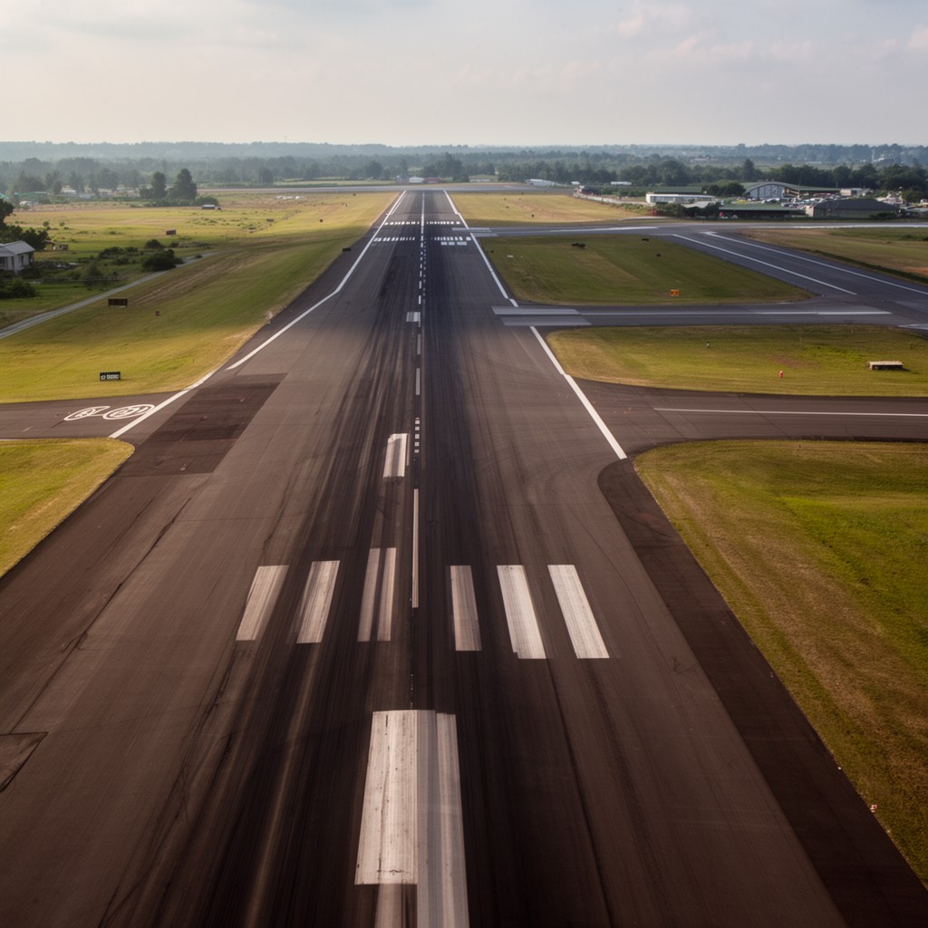 AI-generated illustration of Runway 07L/25R