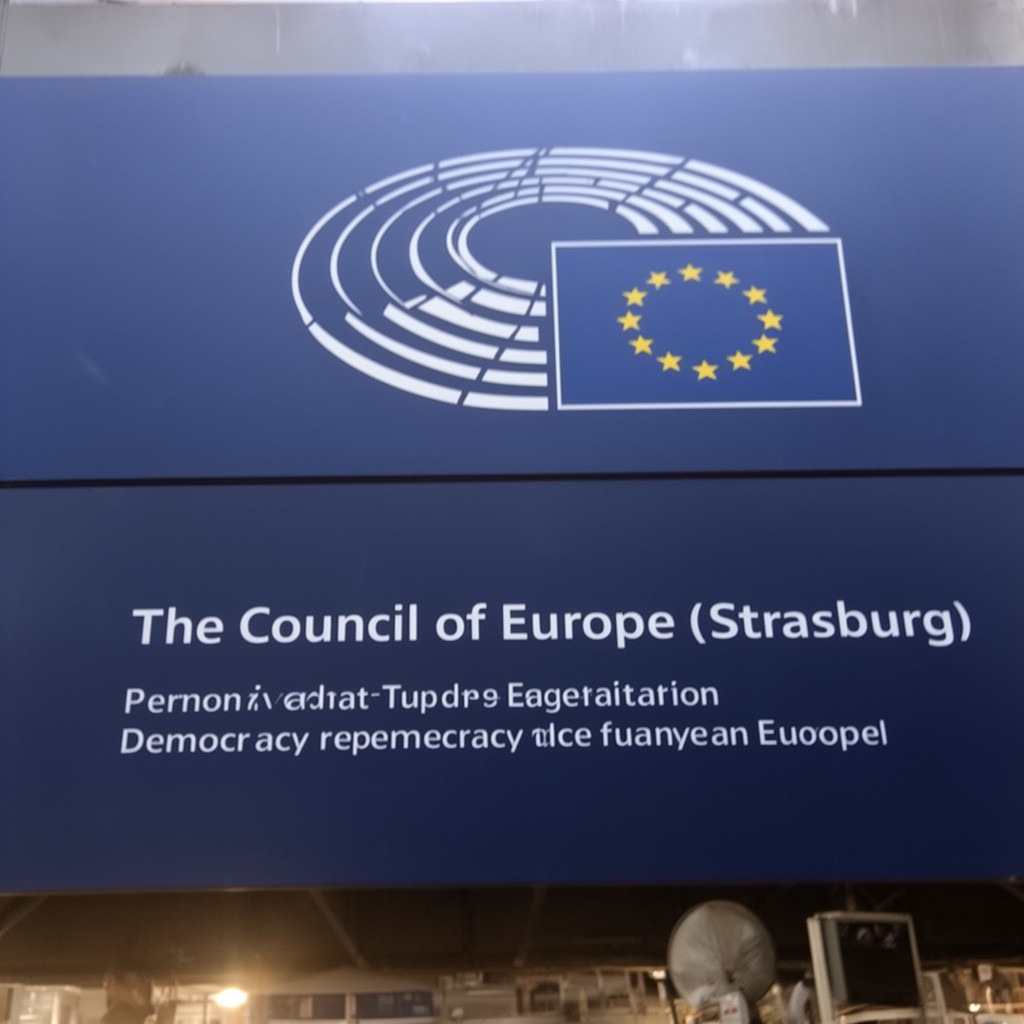 AI-generated illustration of Council of Europe (Strasbourg)
