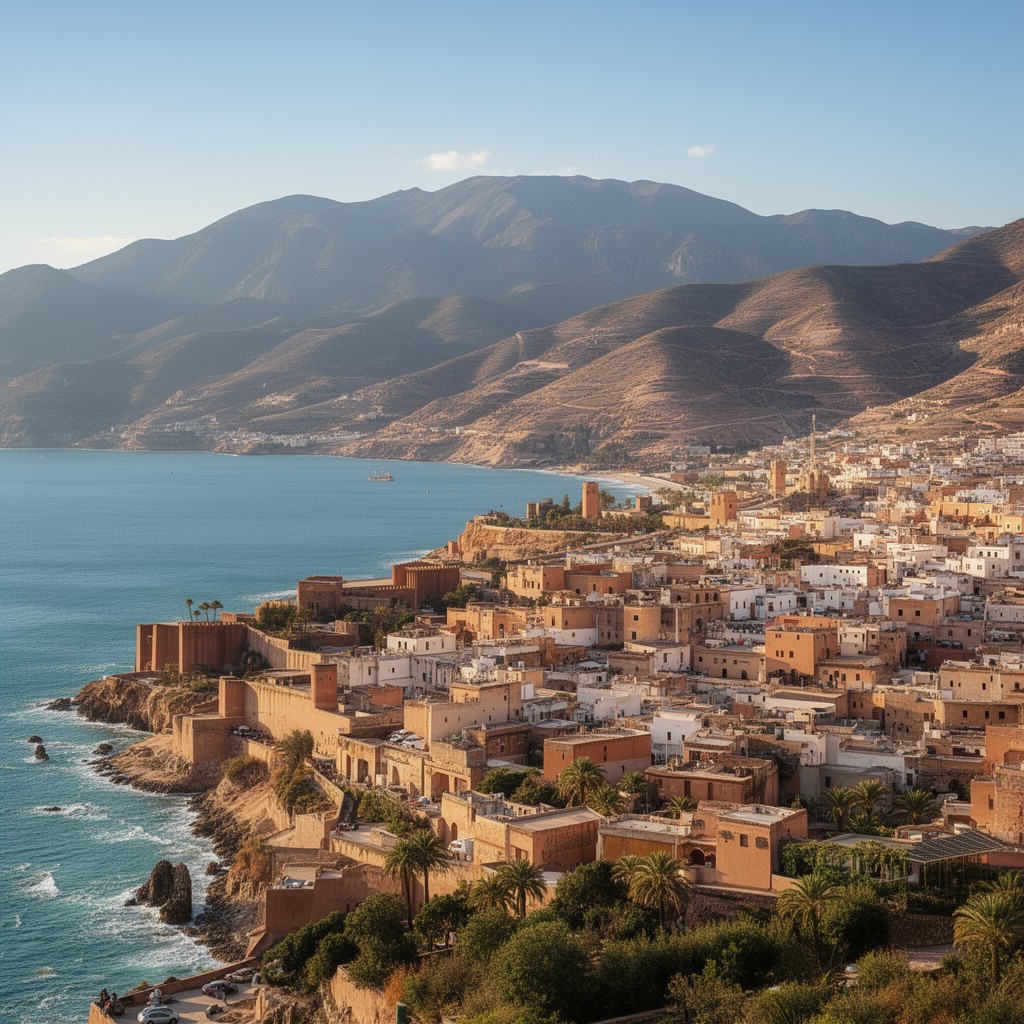 AI-generated illustration of northern Morocco