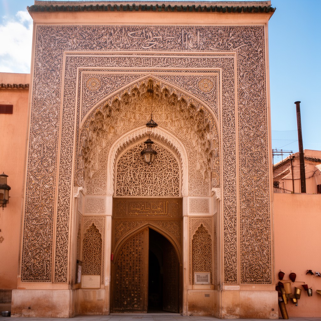 AI-generated illustration of Al-Attarine Madrasa