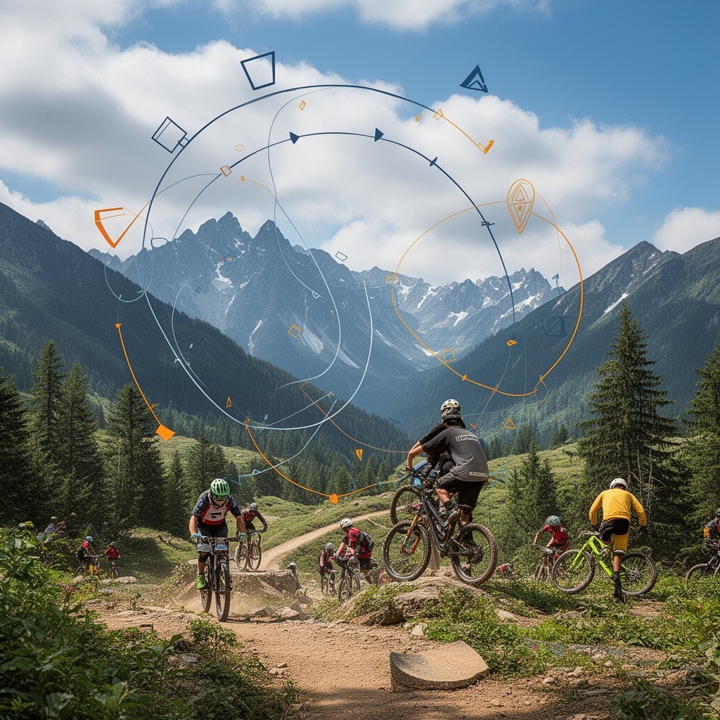 AI-generated illustration of UCI Mountain Bike Commission