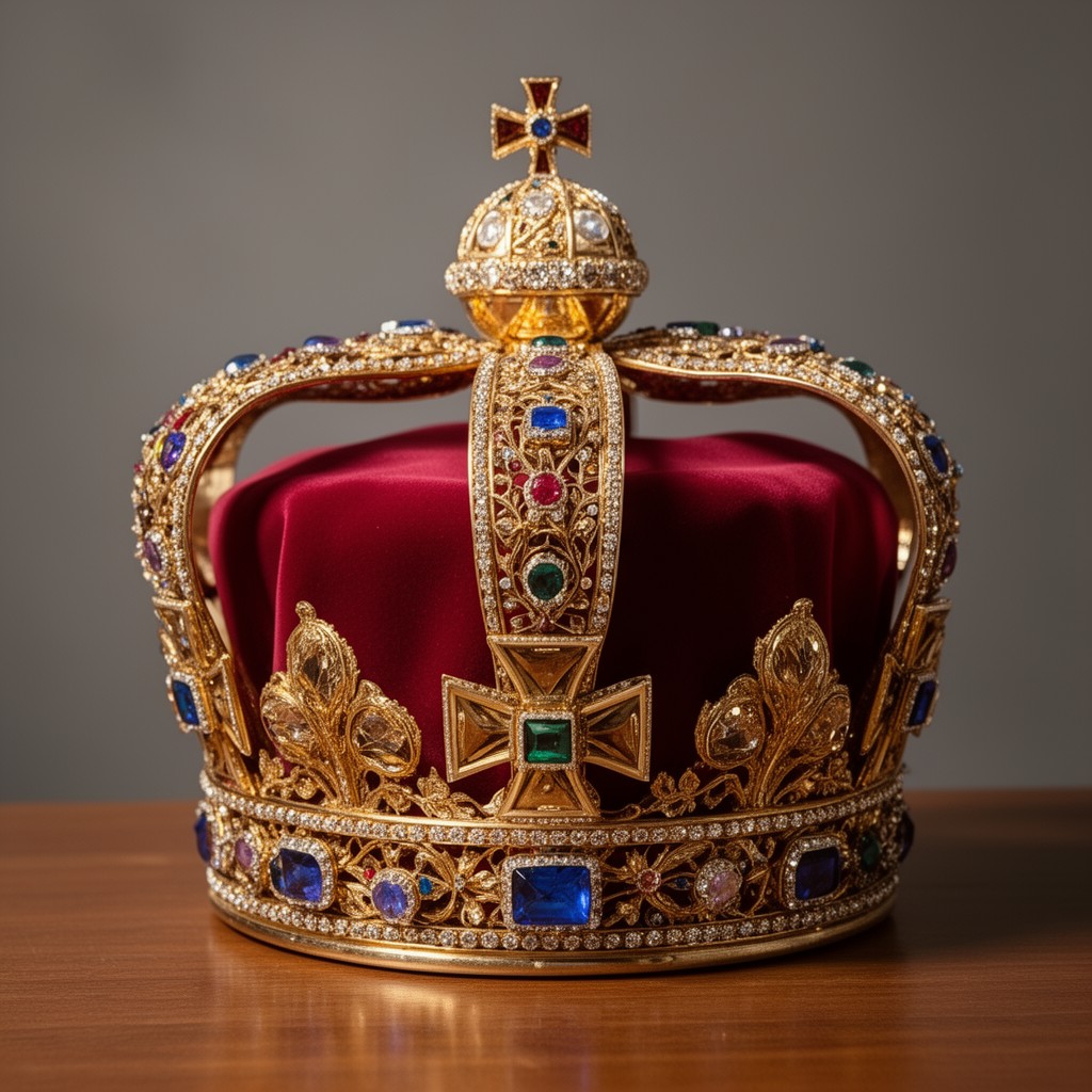 AI-generated illustration of St Edward's Crown