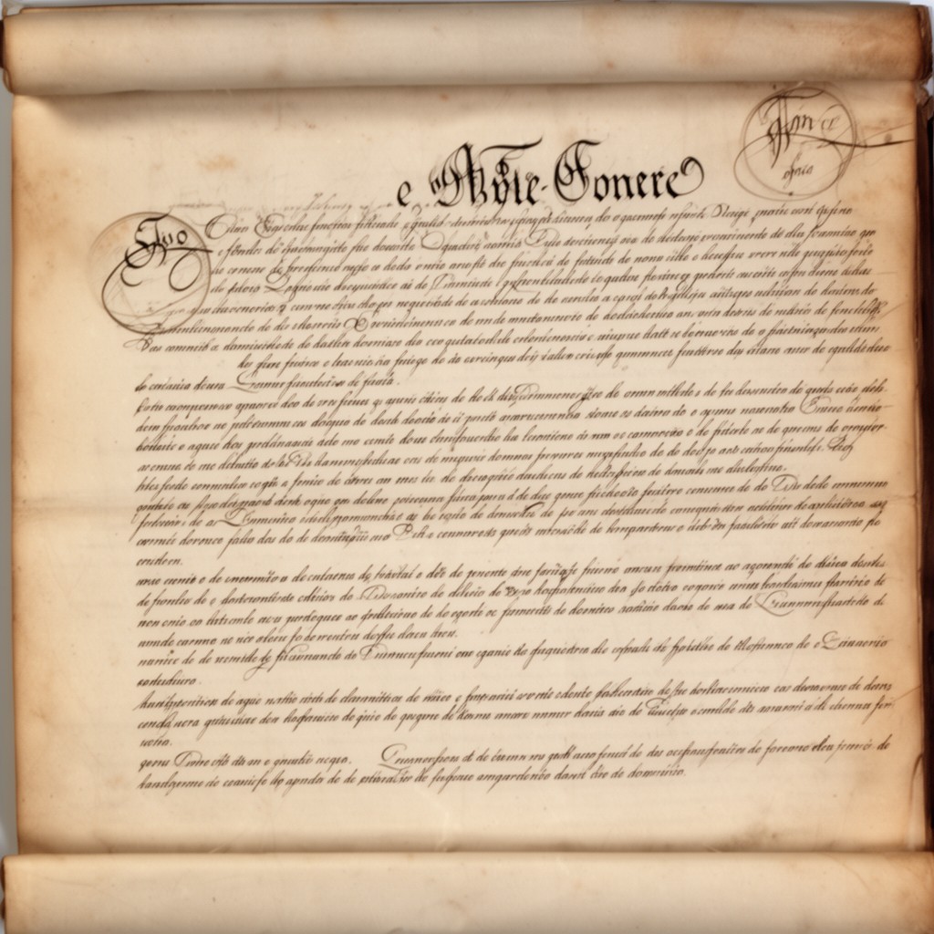 AI-generated illustration of Constitutional Charter of 1826