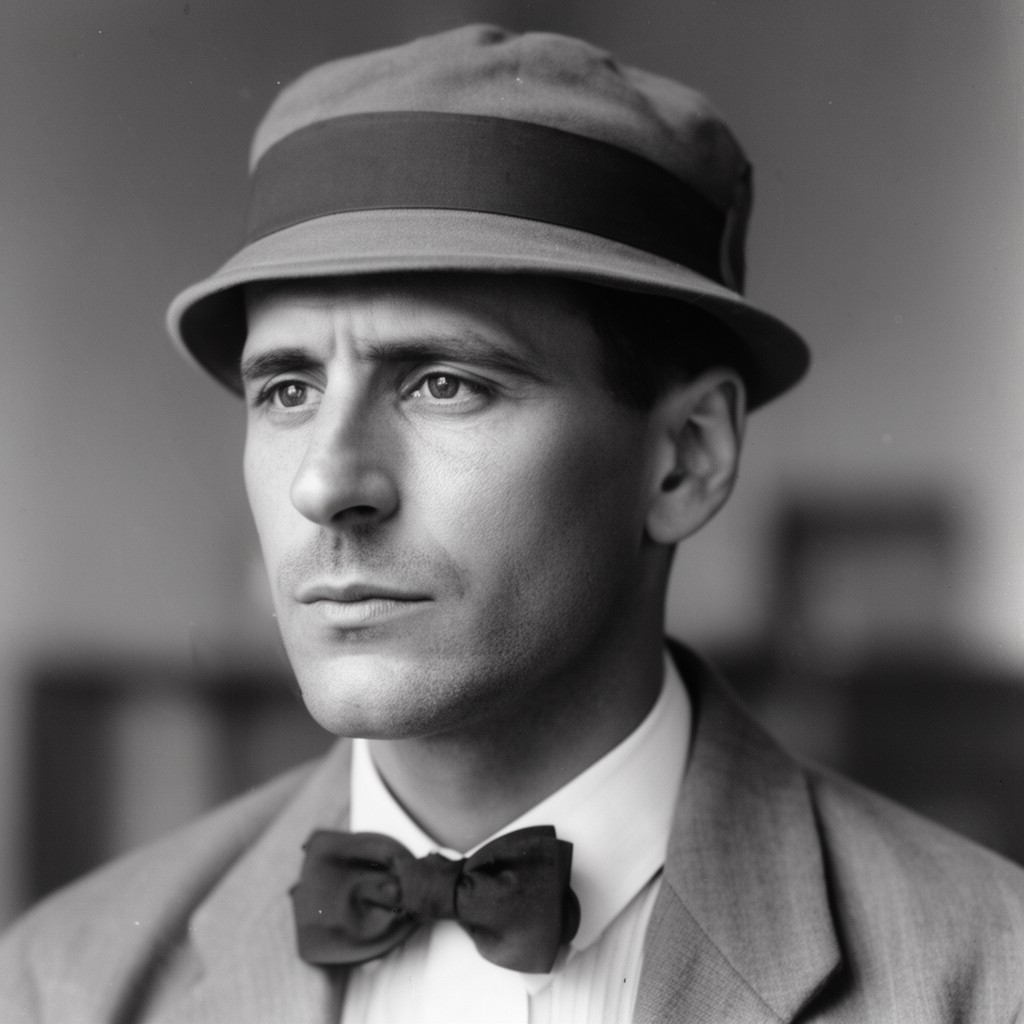 AI-generated illustration of Fernando Pessoa