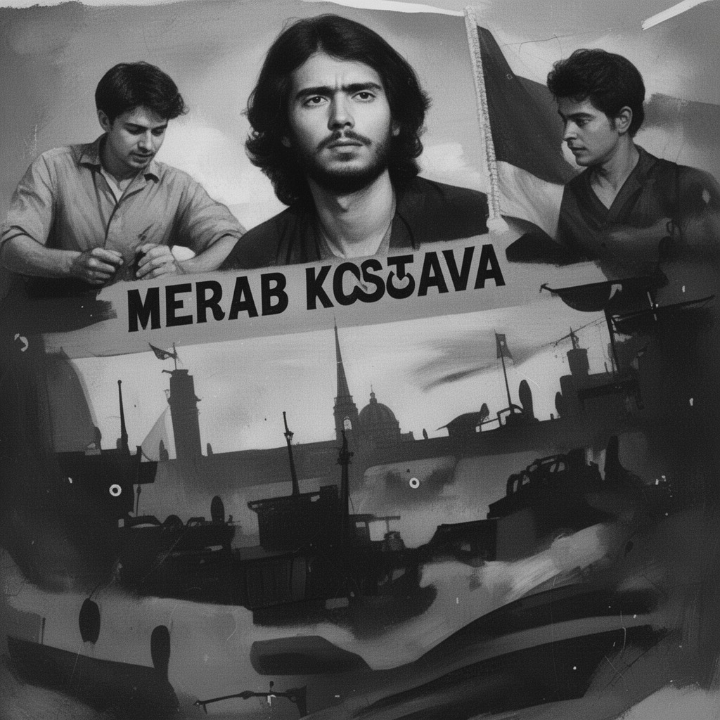 AI-generated illustration of Merab Kostava