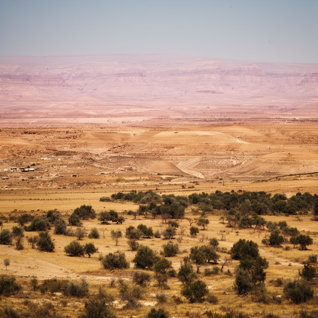 AI-generated illustration of Plains of Moab