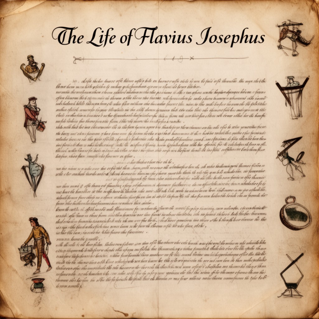AI-generated illustration of The Life of Flavius Josephus