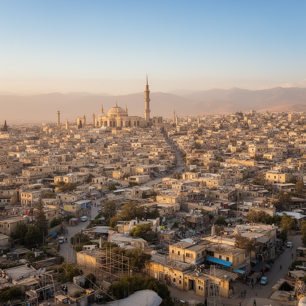 AI-generated illustration of Irbid