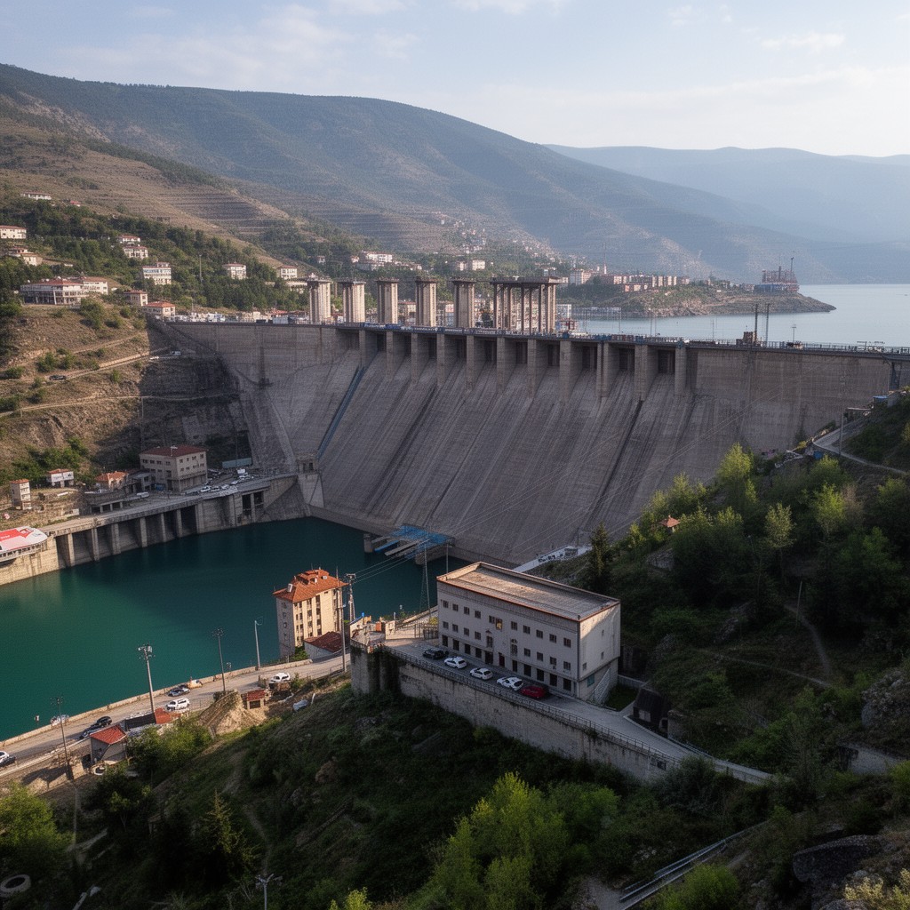 AI-generated illustration of Keban Dam