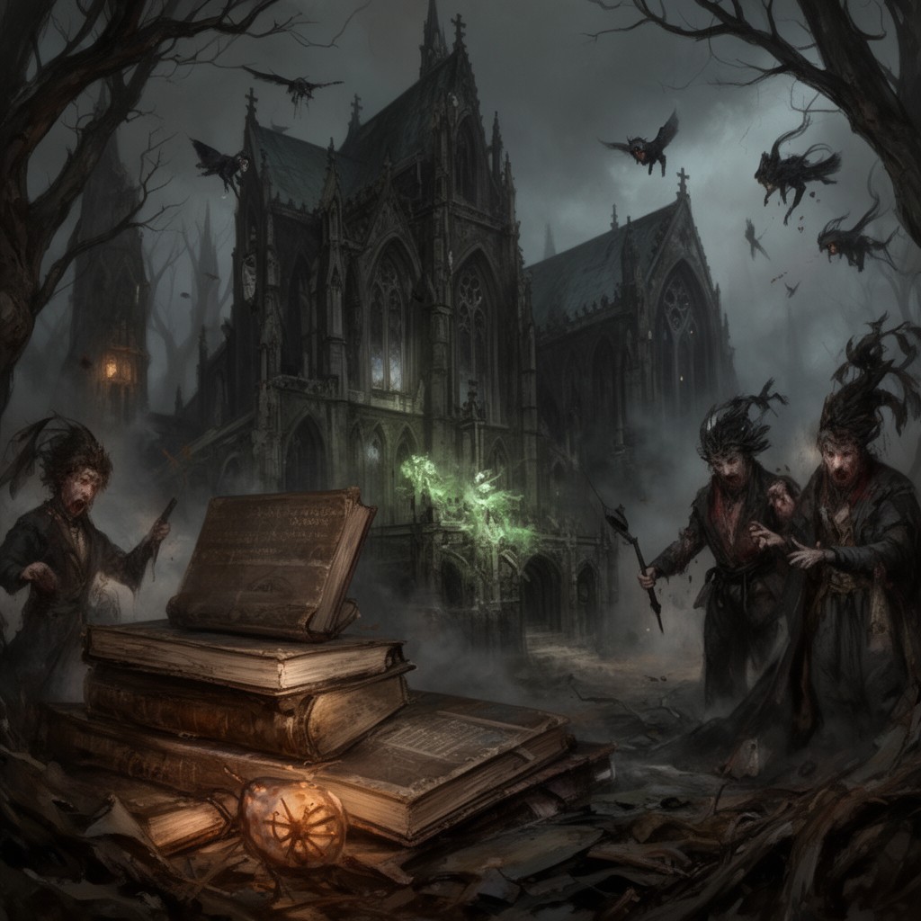 AI-generated illustration of Gothic literature