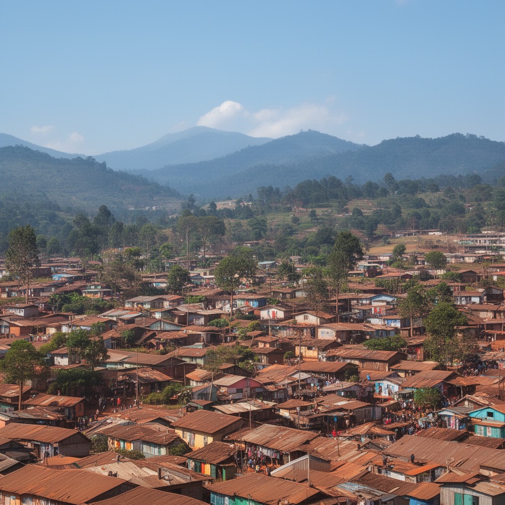 AI-generated illustration of Kigali