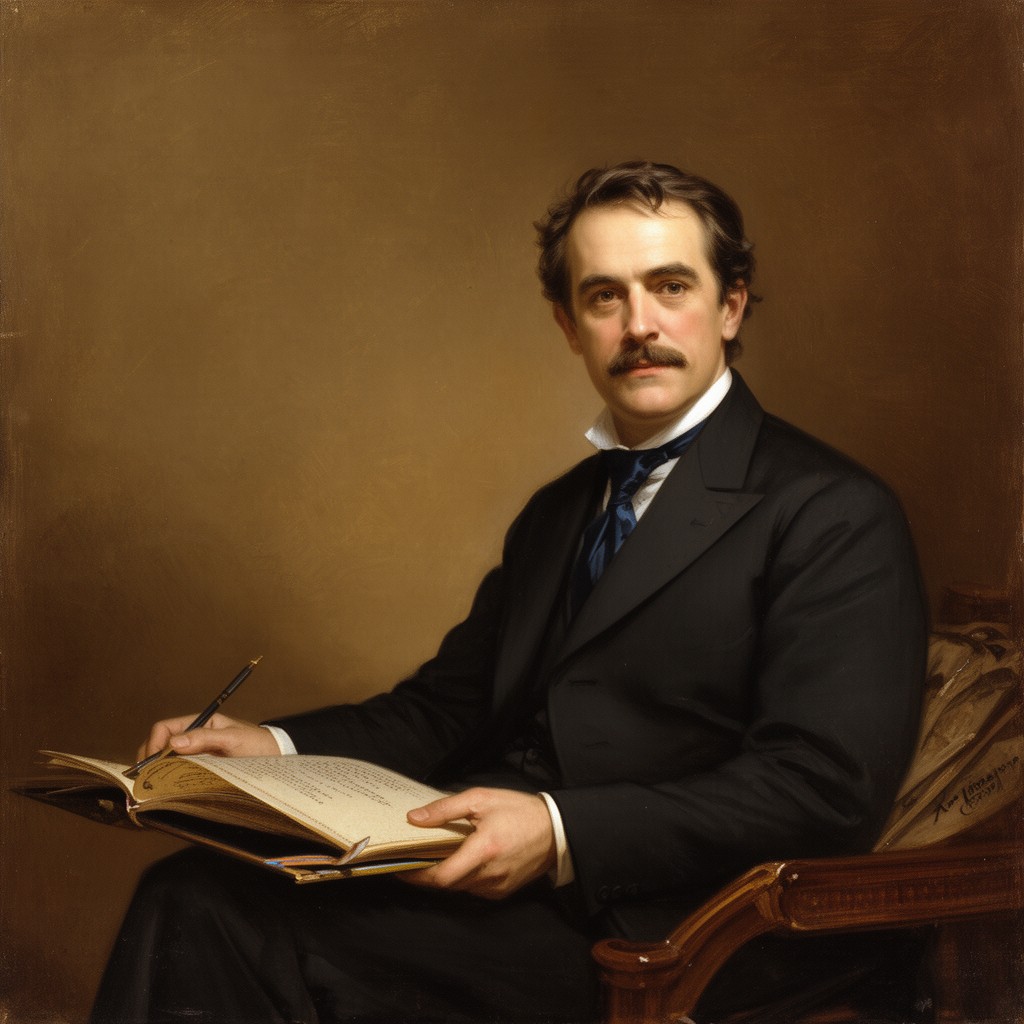 AI-generated illustration of Alexander Jackson Davis
