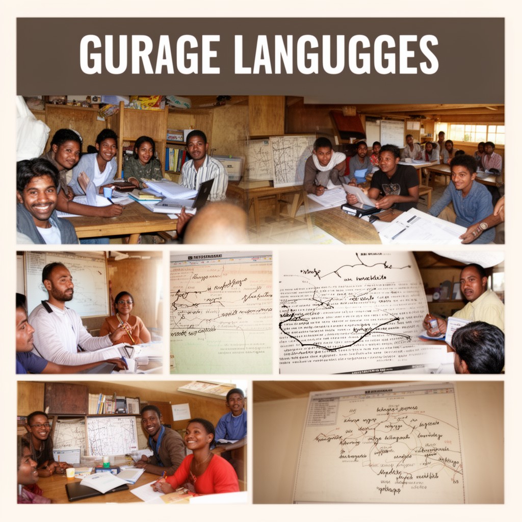 AI-generated illustration of Gurage languages