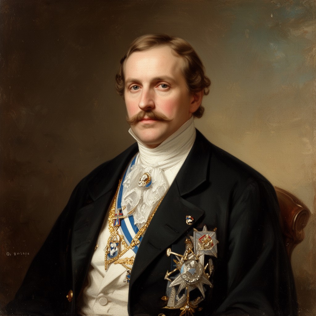 AI-generated illustration of King George I of Greece