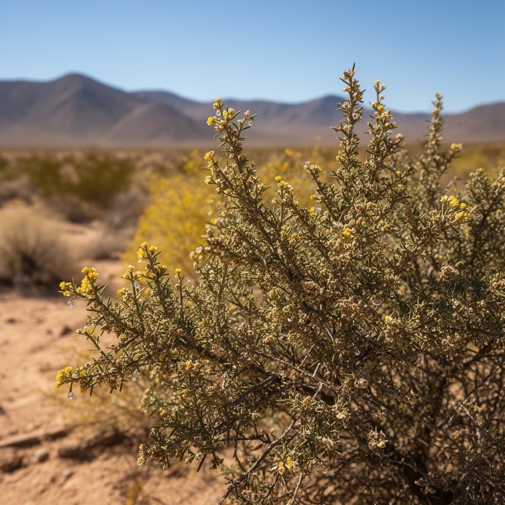 AI-generated illustration of Larrea tridentata