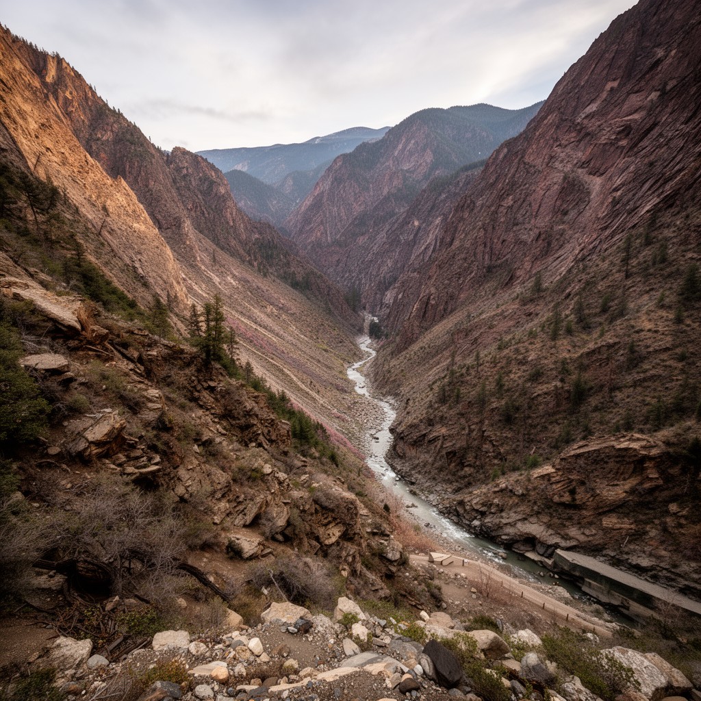 AI-generated illustration of Kern River Canyon