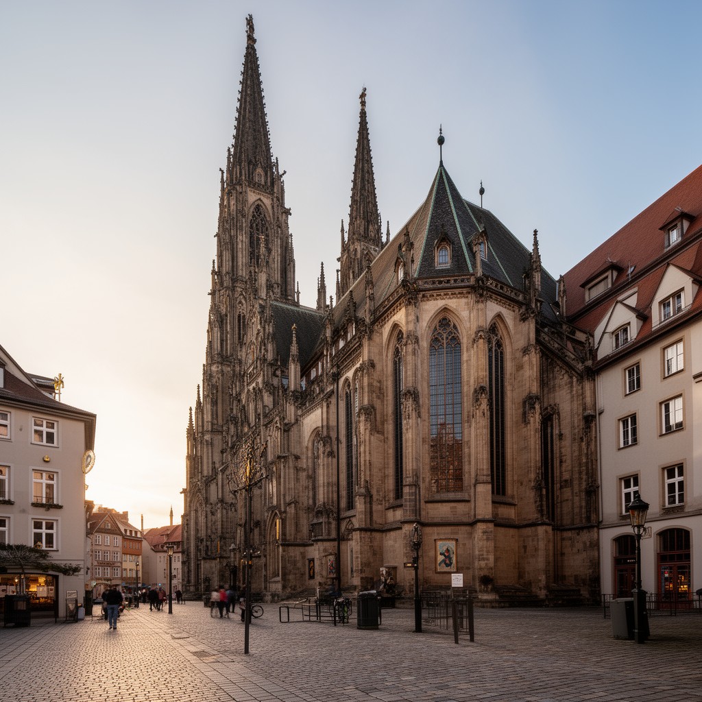 AI-generated illustration of St. Lorenz Church