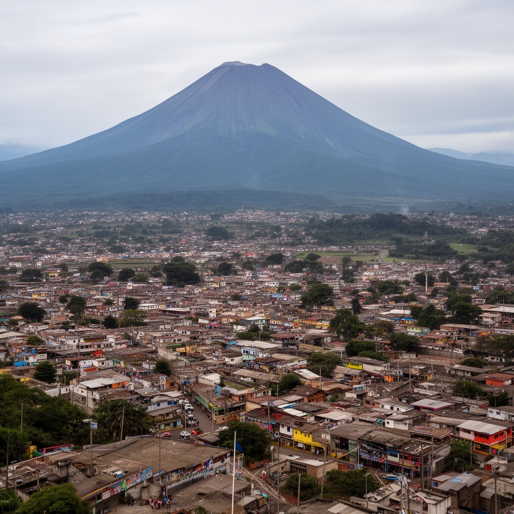 AI-generated illustration of Masaya, Nicaragua