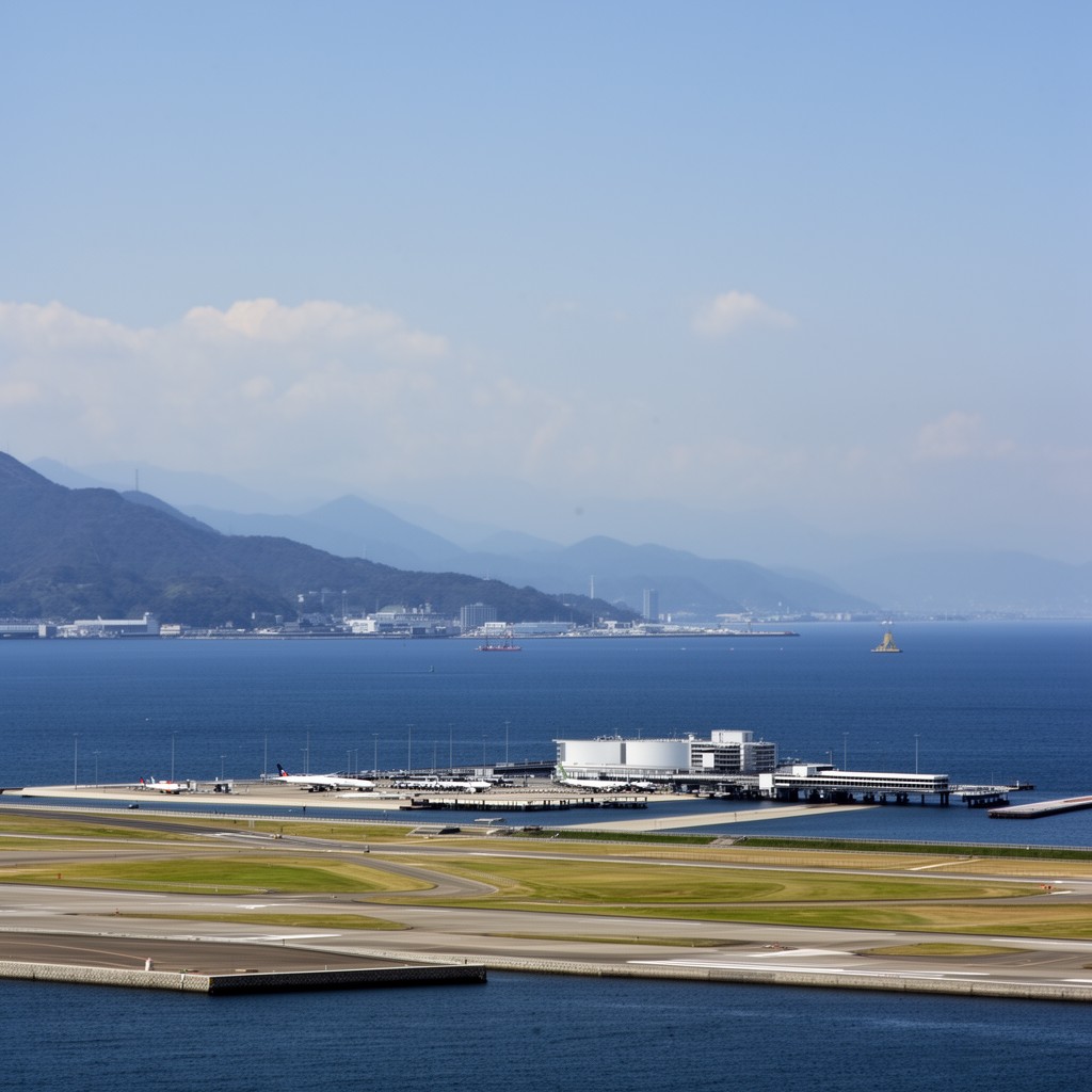 AI-generated illustration of Nagasaki Airport