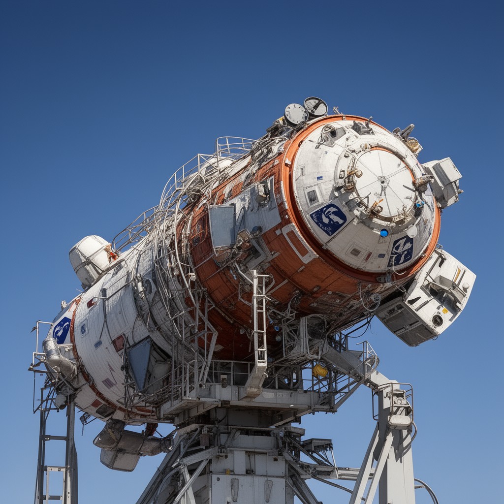 AI-generated illustration of Soyuz spacecraft
