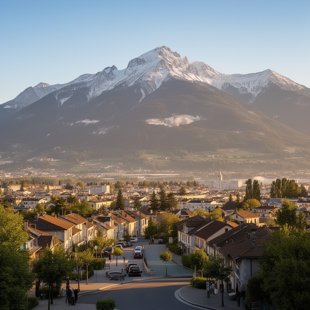 AI-generated illustration of Canton of Saint-Genis-Pouilly