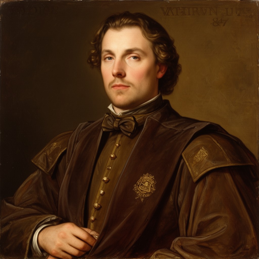 AI-generated illustration of Edmund Tudor, 1st Earl of Richmond