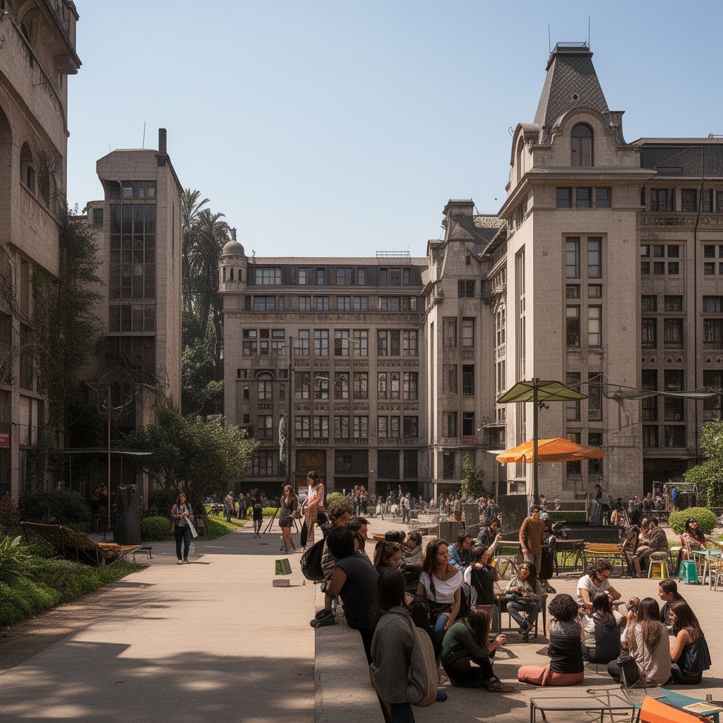 AI-generated illustration of Lo Contador campus
