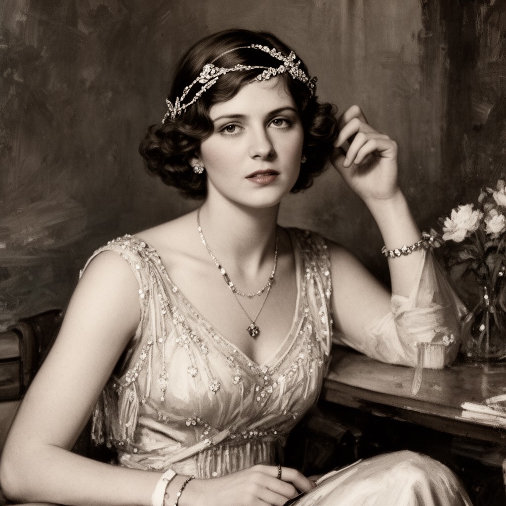 AI-generated illustration of Zelda Fitzgerald