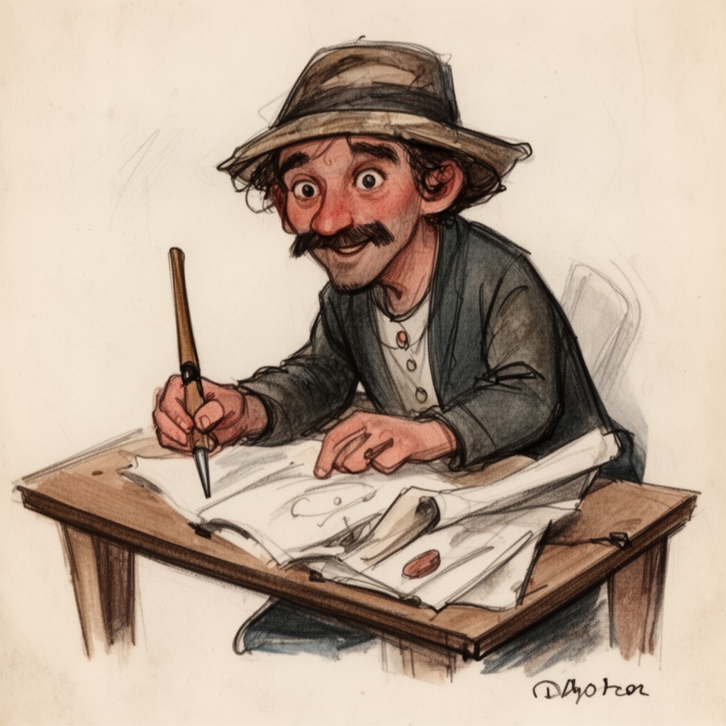 AI-generated illustration of Gimpel the Fool